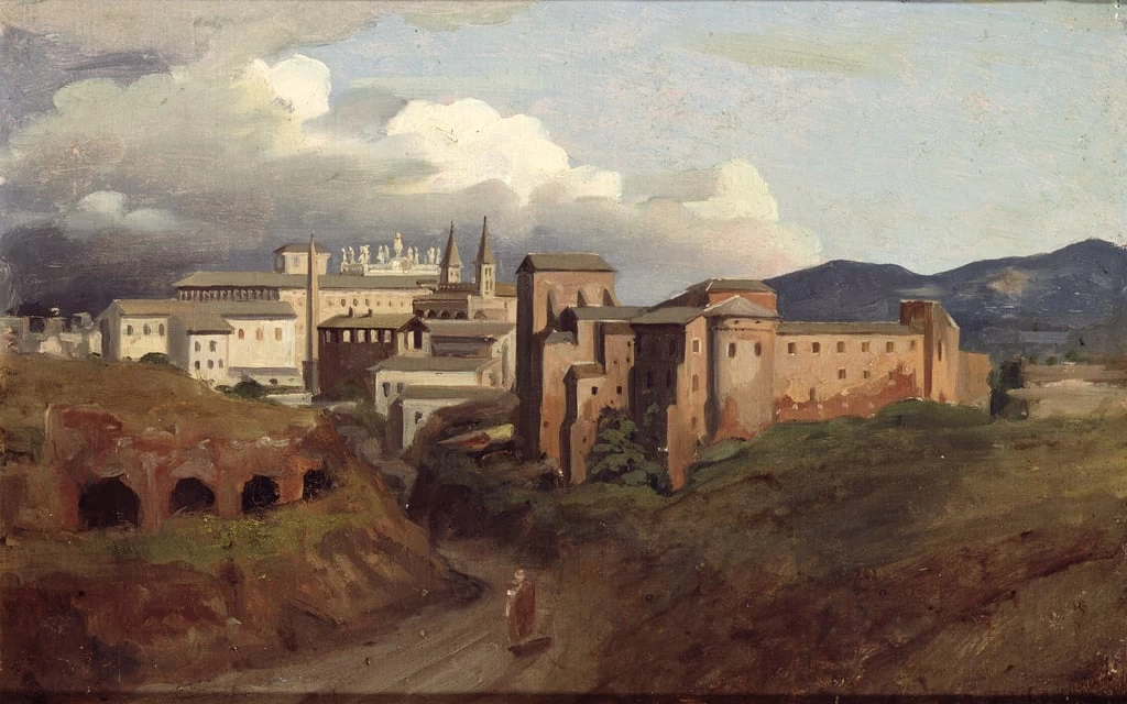  60-Joseph-Désiré Court-Veduta di San Giovanni in Laterano, Roma-Musee des Beaux-Arts, Rouen 